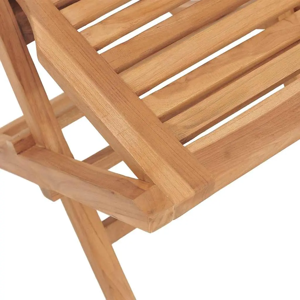 Folding Garden Chairs 2 pcs Outdoor Seating Wooden Slatted Design Backrest