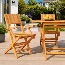 Cozy Folding Garden Chairs in Teak, Perfect for You