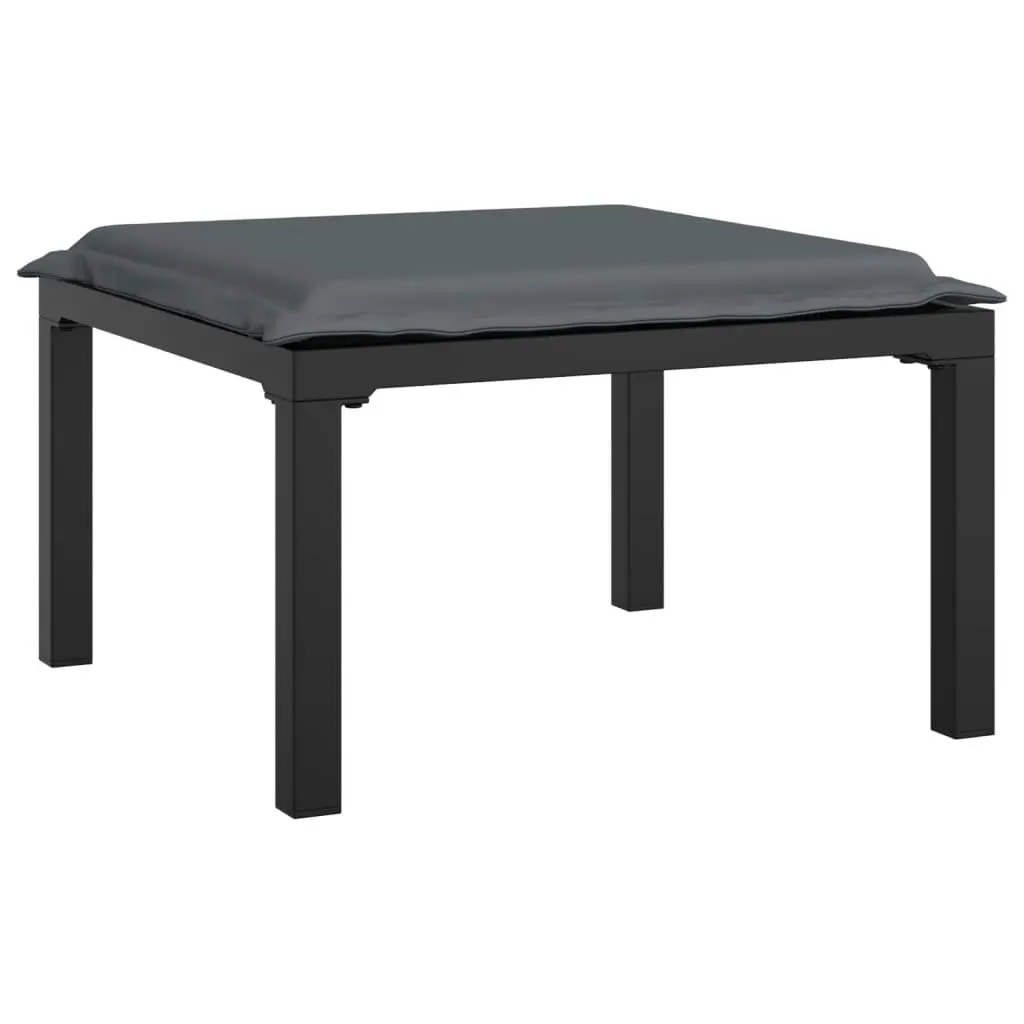 Outdoor Garden Lounge Set 3 Piece Poly Rattan Modular Patio Furniture Black Grey