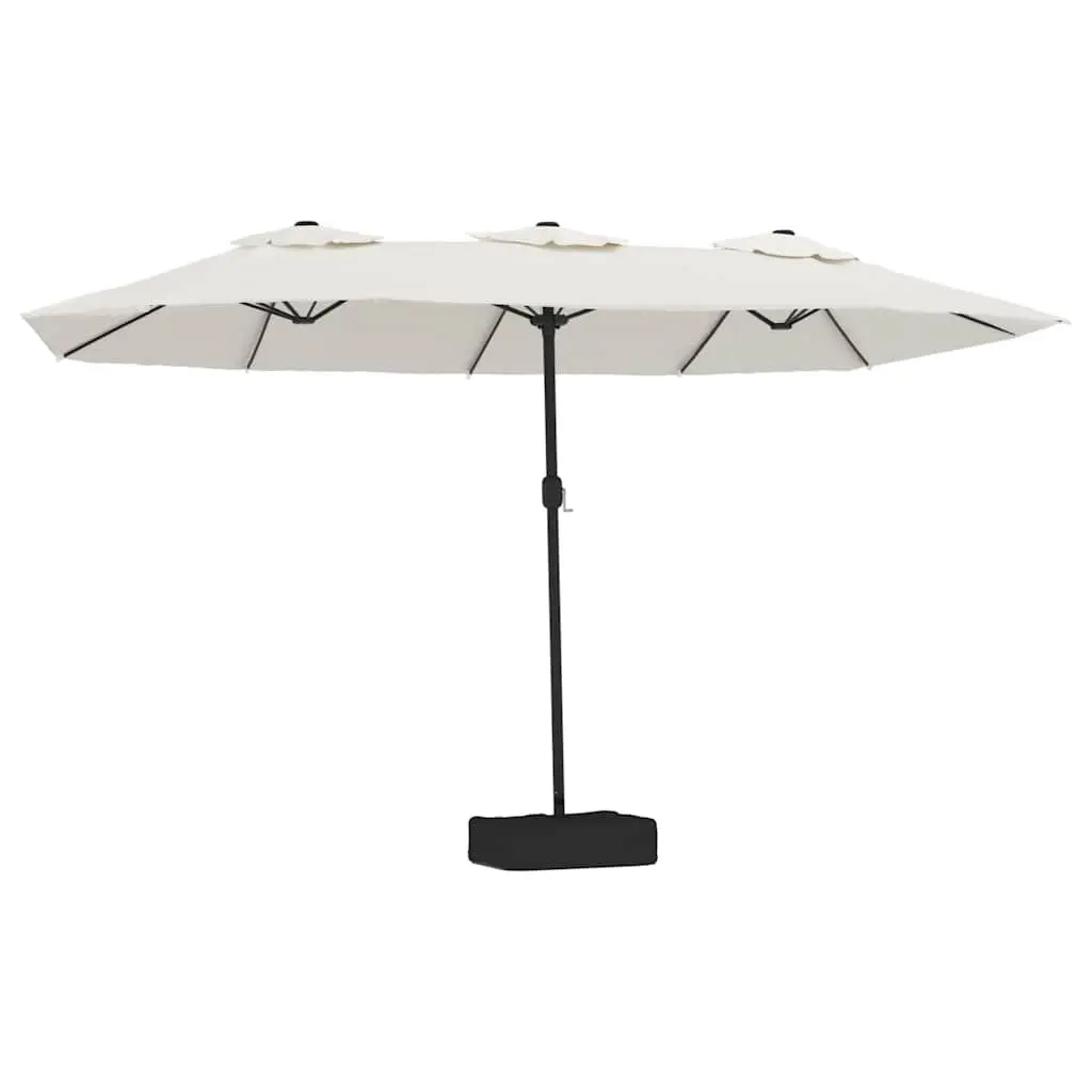 Double-Head Parasol Outdoor Sun Shade Garden Umbrella Crank 449x265cm