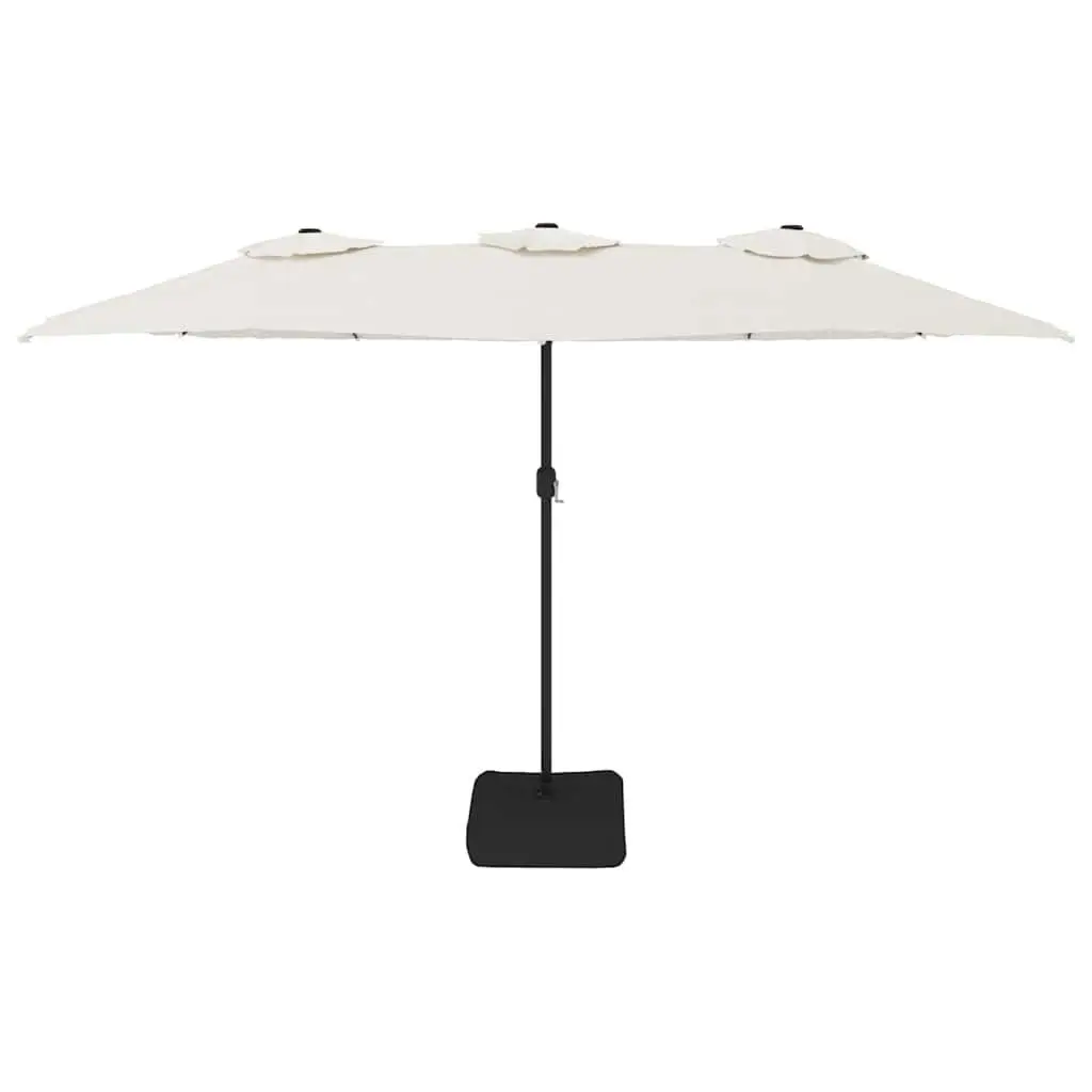 Double-Head Parasol Outdoor Sun Shade Garden Umbrella Crank 449x265cm