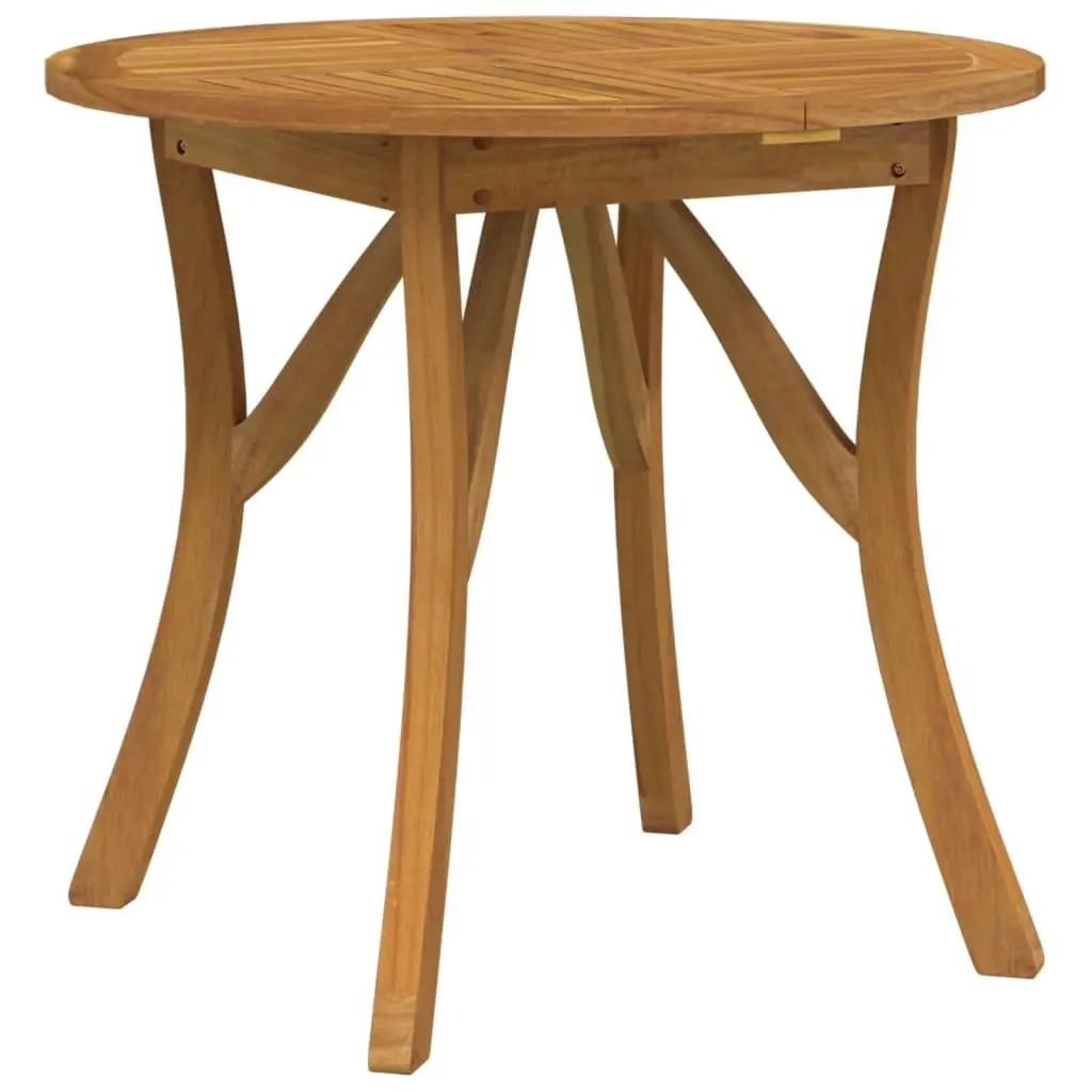 Round Garden Table 85 cm in Solid Wood