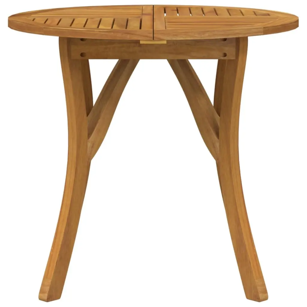 Round Garden Table 85 cm in Solid Wood