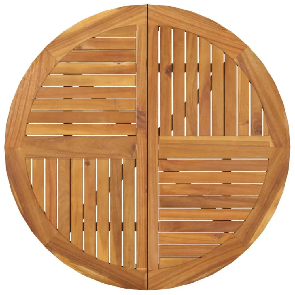 Round Garden Table 85 cm in Solid Wood