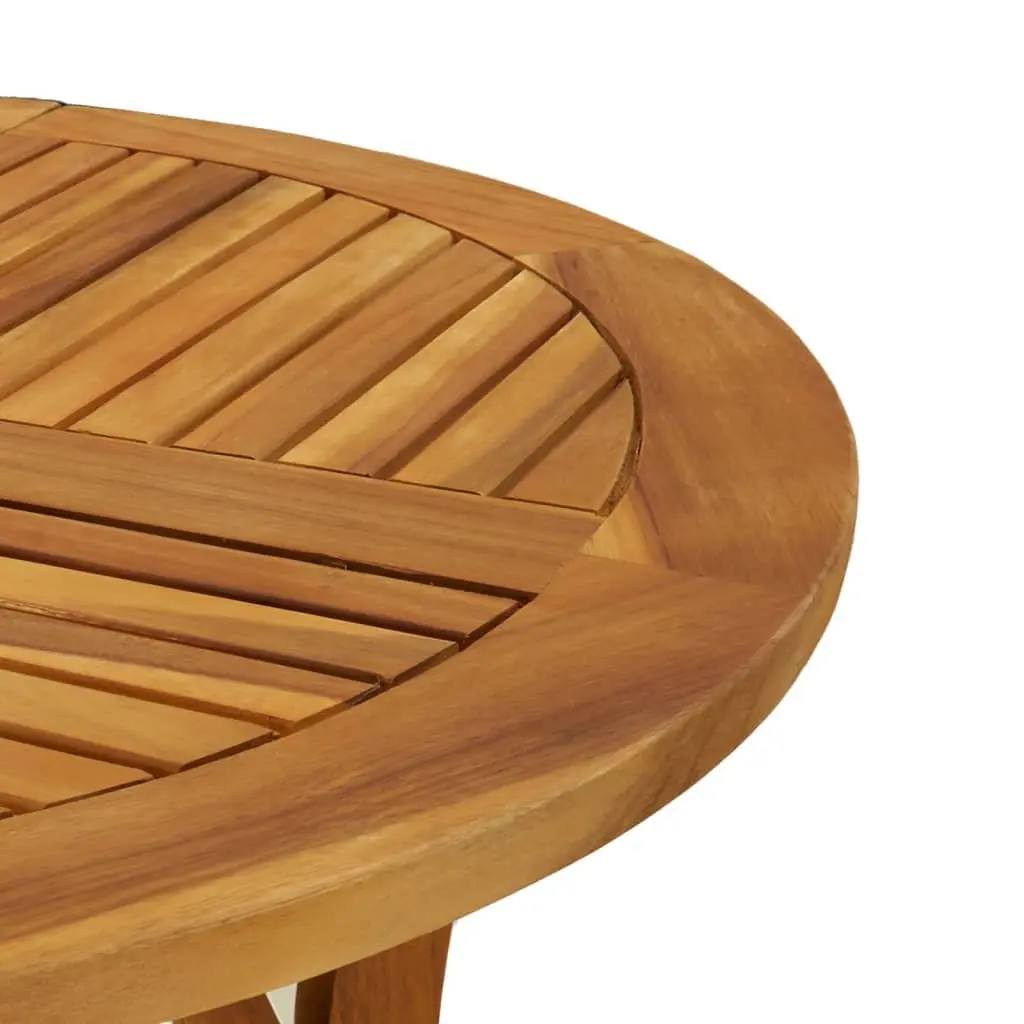 Round Garden Table 85 cm in Solid Wood