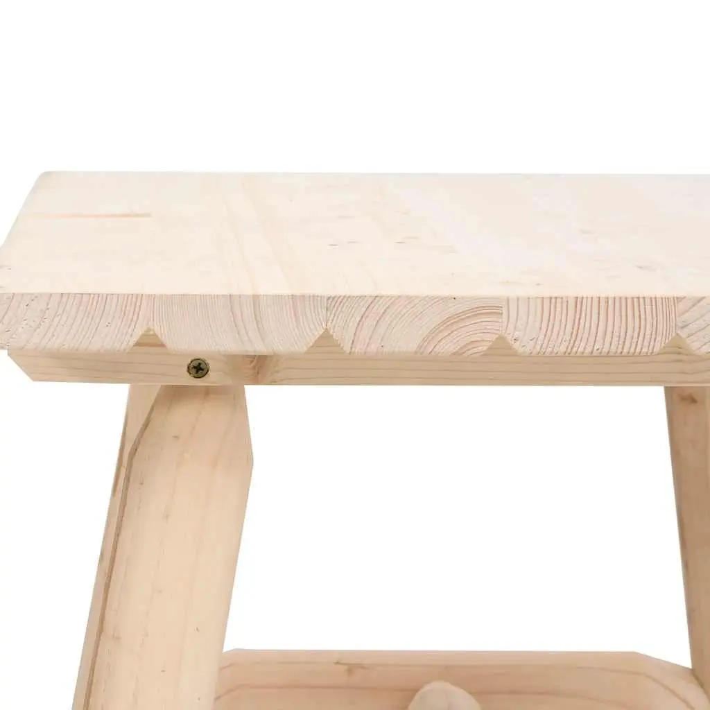 Side Table 49x49x50cm Solid Wood Spruce Brown Outdoor Garden Furniture