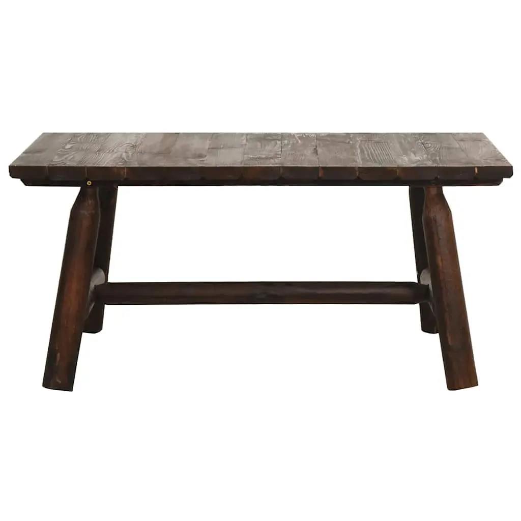 Outdoor Coffee Table Brown Solid Spruce Wood 90 x 50 x 41 cm