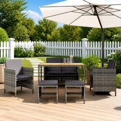Friendly 6-Piece Outdoor Dining Set with Cushions