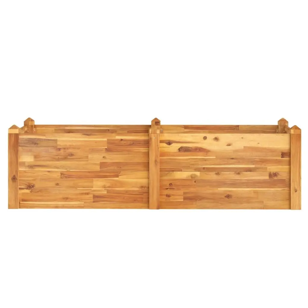 Raised Garden Bed Stackable Acacia Wooden Planter Box 160 x 60 x 44 cm