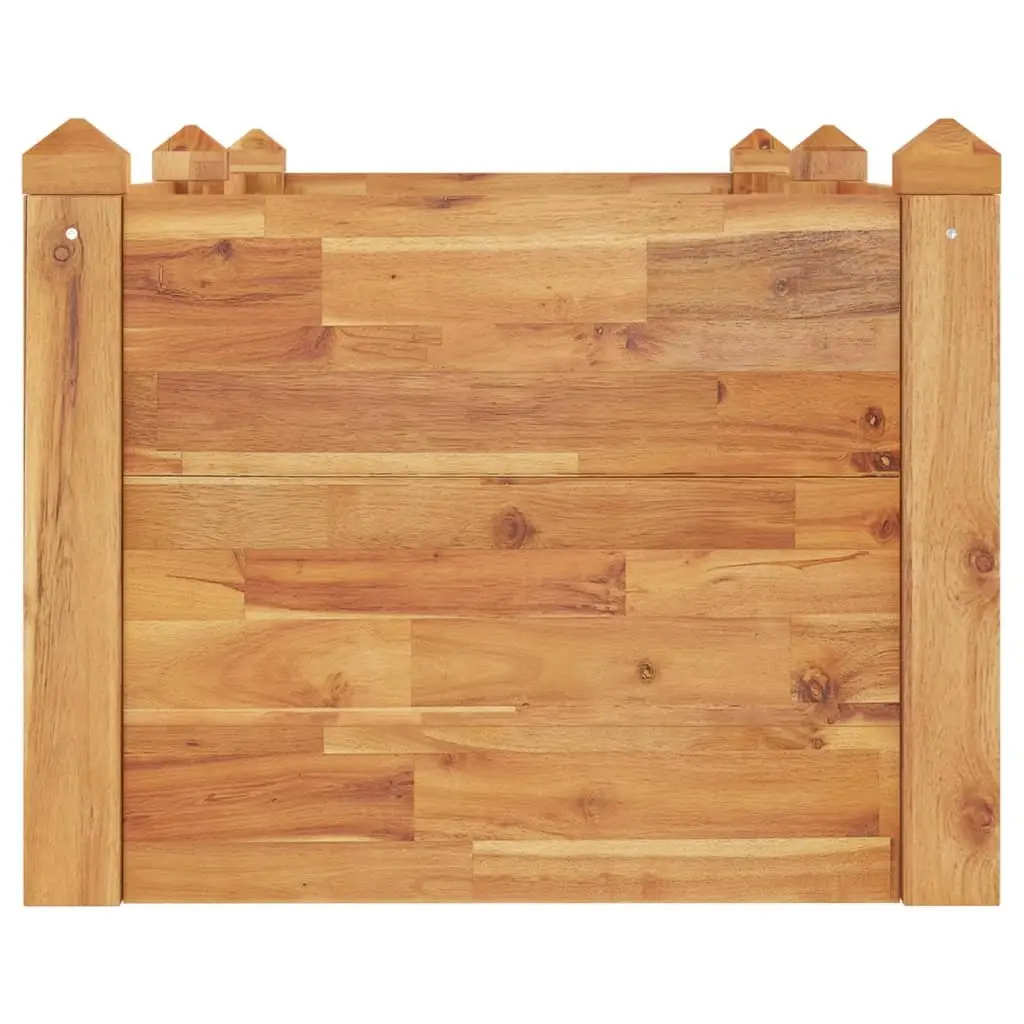 Raised Garden Bed Stackable Acacia Wooden Planter Box 160 x 60 x 44 cm