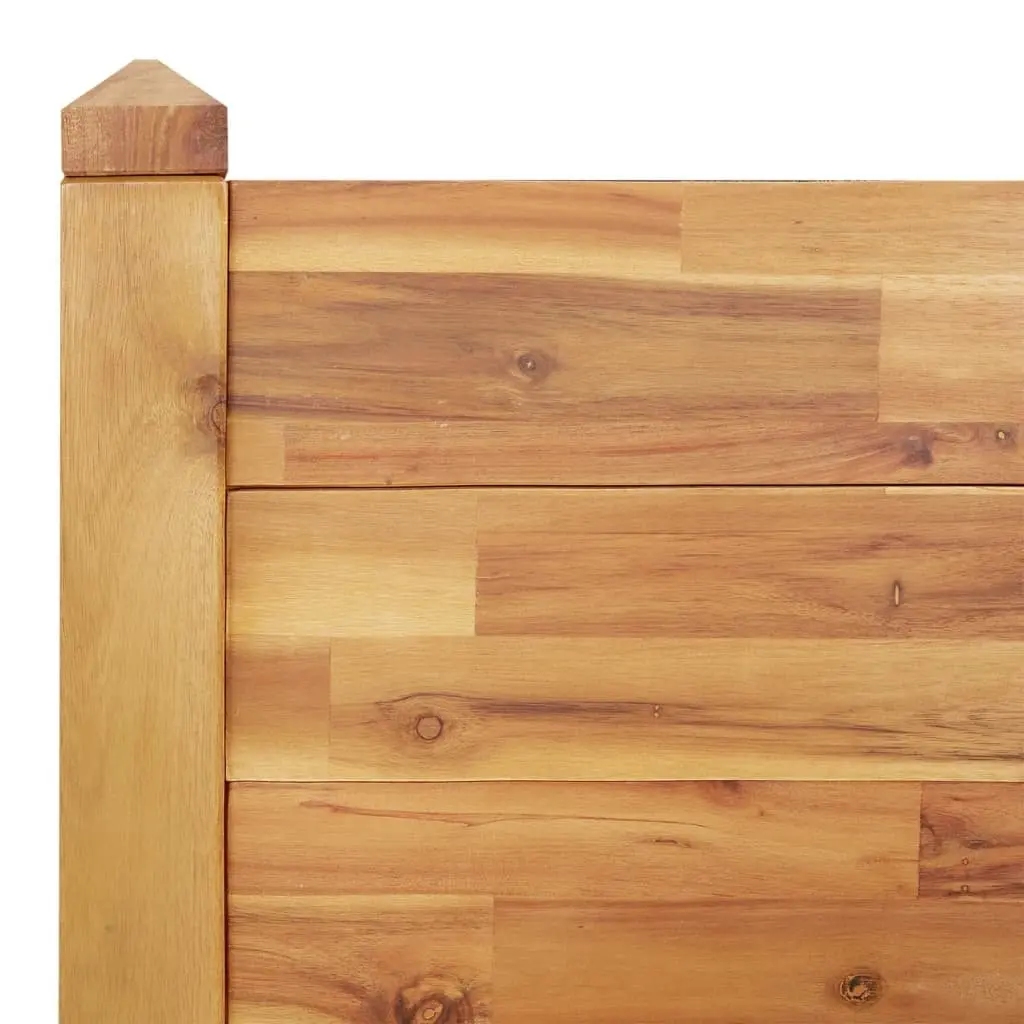 Raised Garden Bed Stackable Acacia Wooden Planter Box 160 x 60 x 44 cm