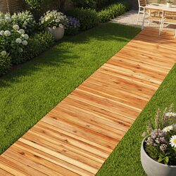 Create a Charming Garden Pathway with Solid Wood