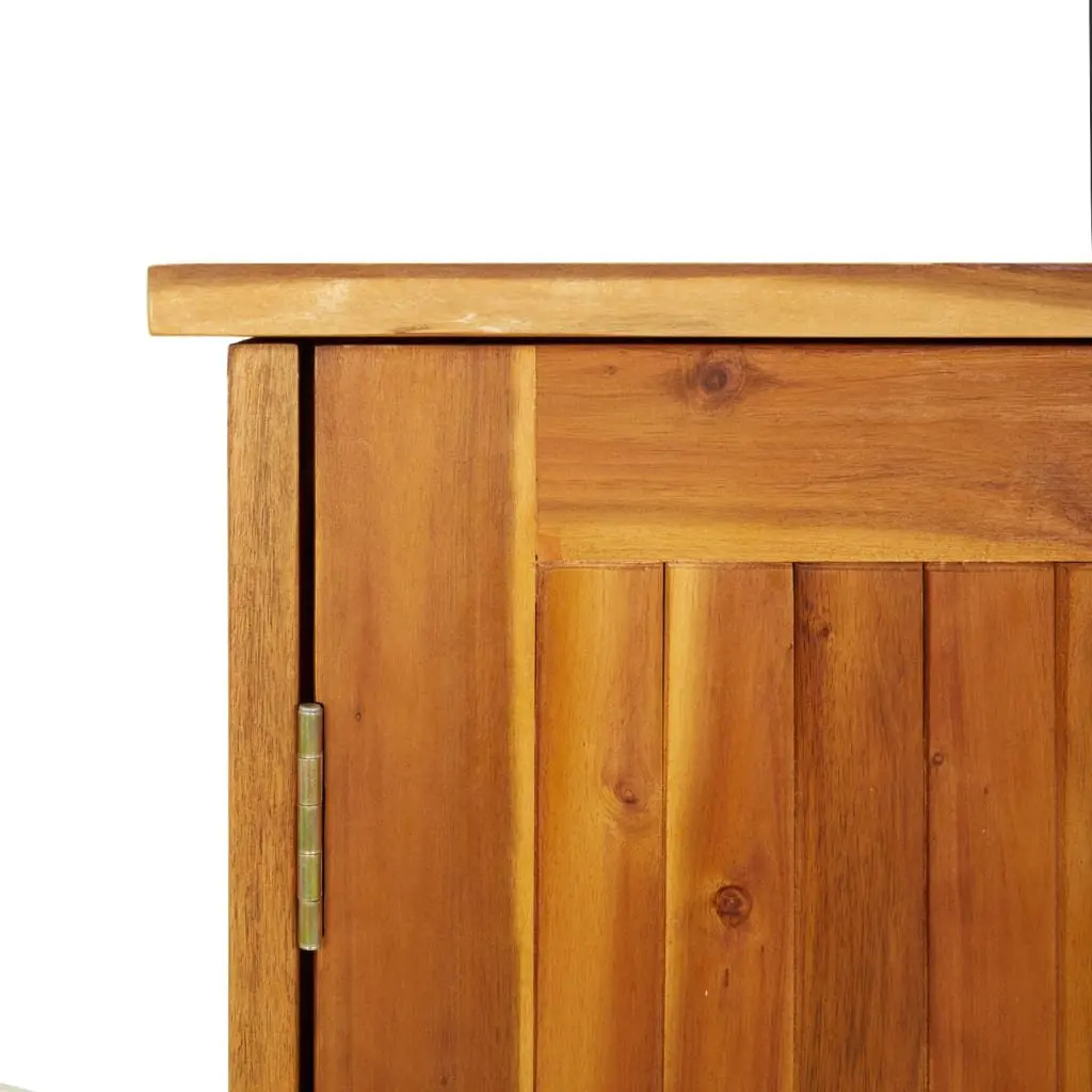 Garden Storage Cabinet 75x35x70cm Solid Wood Acacia Outdoor Patio Shelf Unit