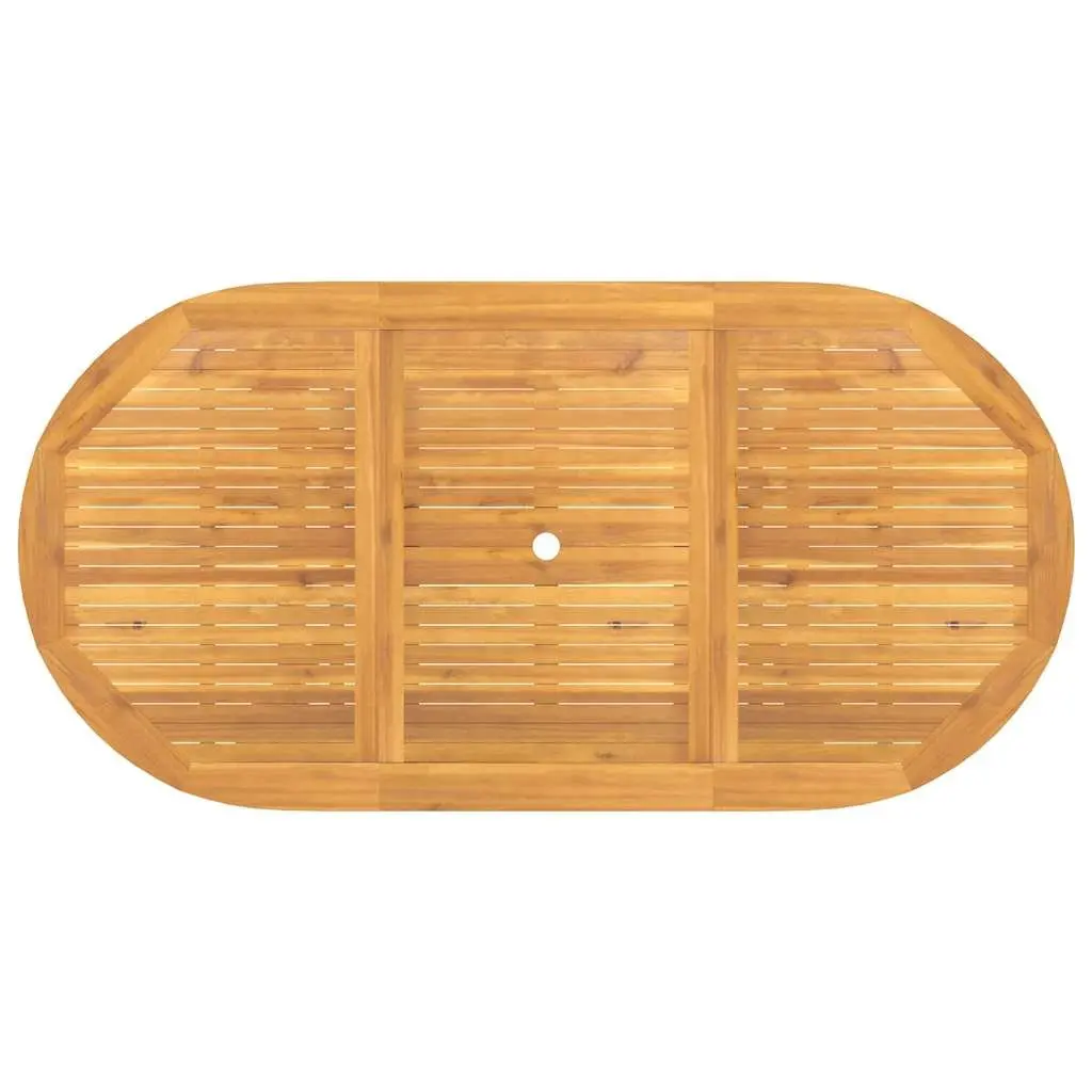Extending Garden Table 110-160x80x75cm Solid Teak Wood Outdoor Dining Patio