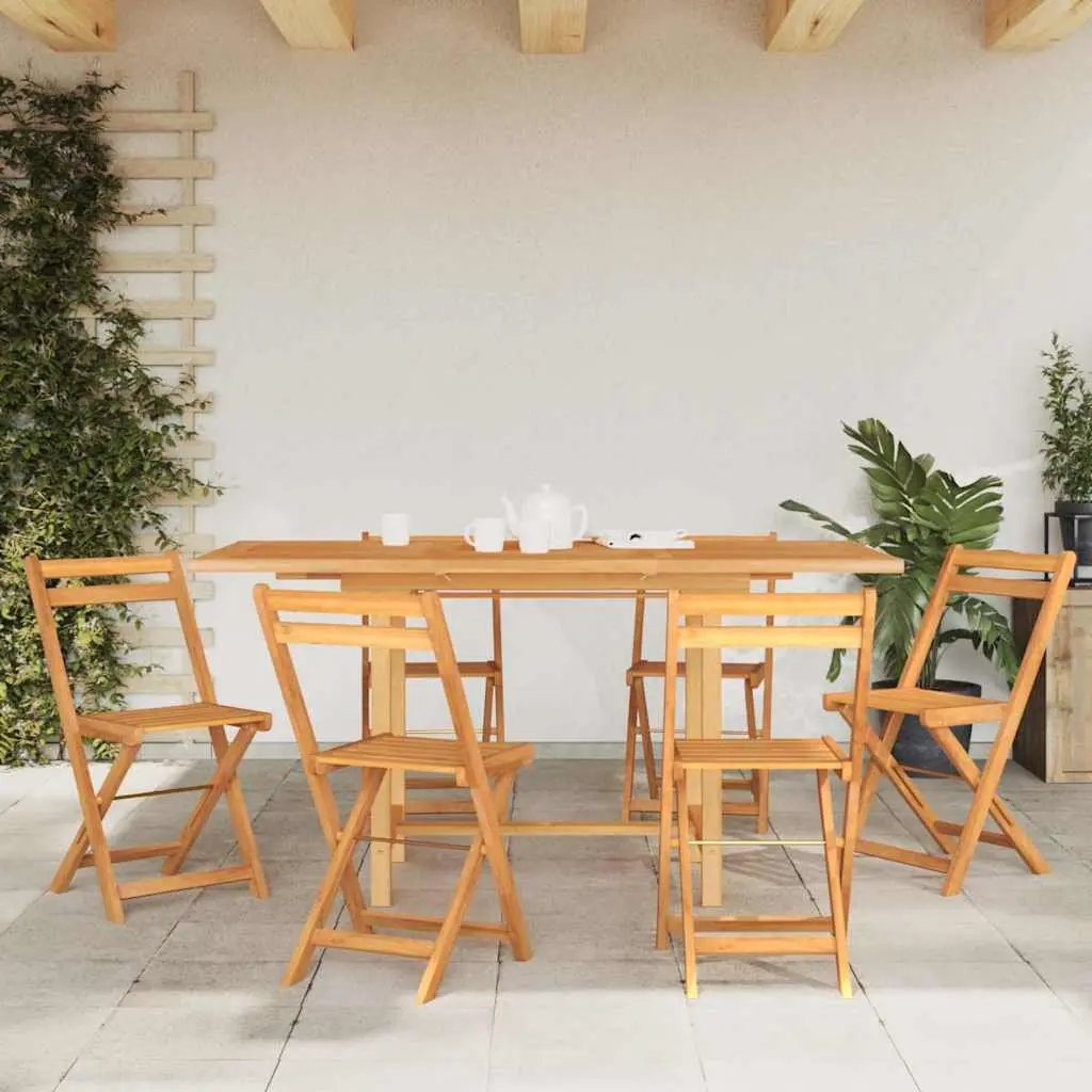 Extendable Garden Table Wooden 110-160x80x75cm Outdoor Dining Patio Furniture