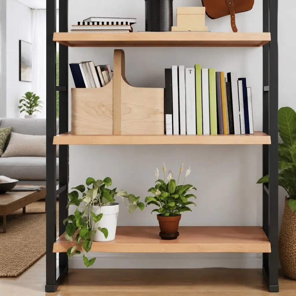 Wall Shelf Rustic Solid Oak Wood Light Brown 80x50cm