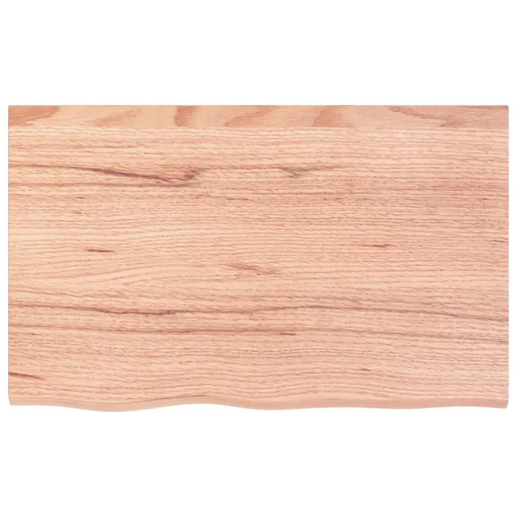 Wall Shelf Solid Oak Wood Light Brown 80x50cm Rustic Storage Ledge Handmade