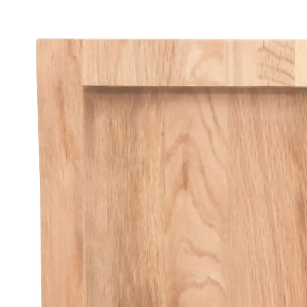 Wall Shelf Rustic Brown Solid Oak Wood 80x60cm Floating Storage Ledge