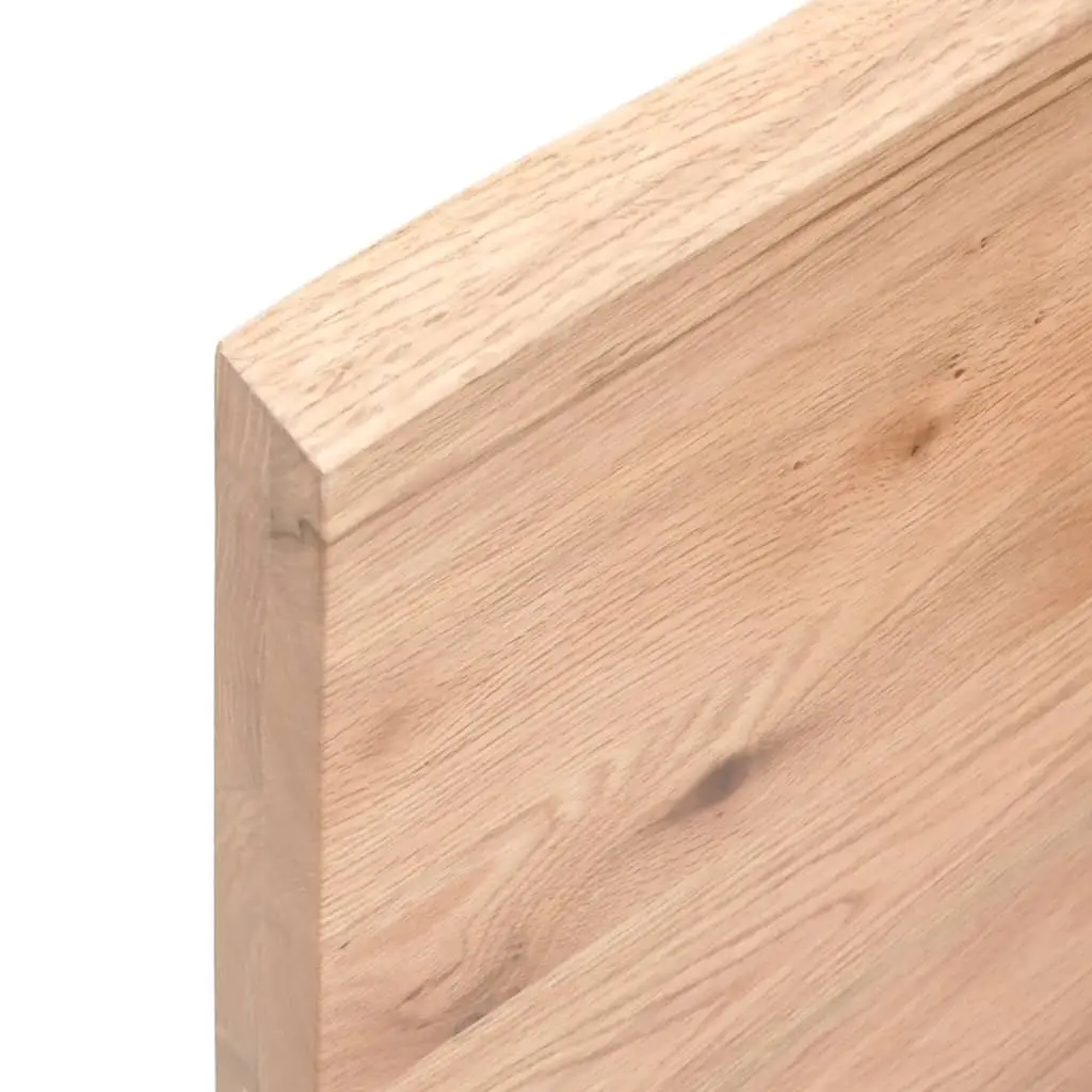 Wall Shelf Rustic Brown Solid Oak Wood 80x60cm Floating Storage Ledge