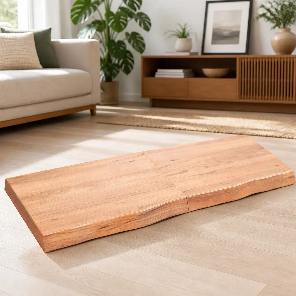 Solid Oak Wall Shelf 120x50cm