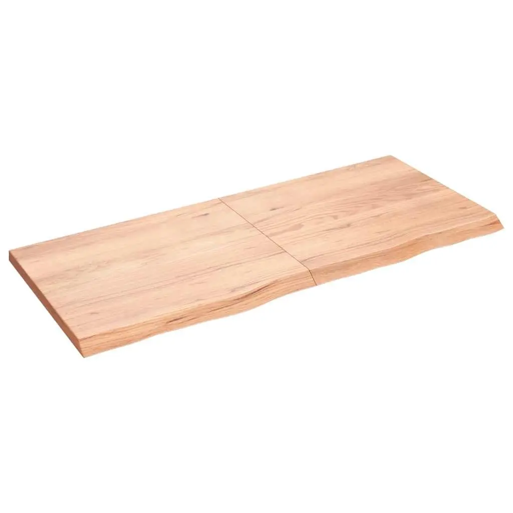Wall Shelf Solid Oak Wood Rustic Foldable 140x60cm Brown Natural Live