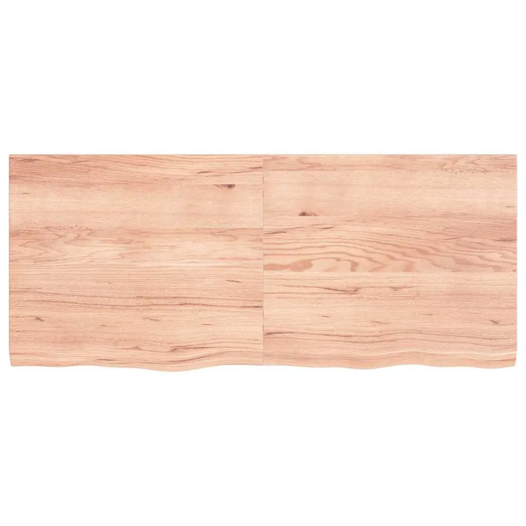 Wall Shelf Solid Oak Wood Rustic Foldable 140x60cm Brown Natural Live