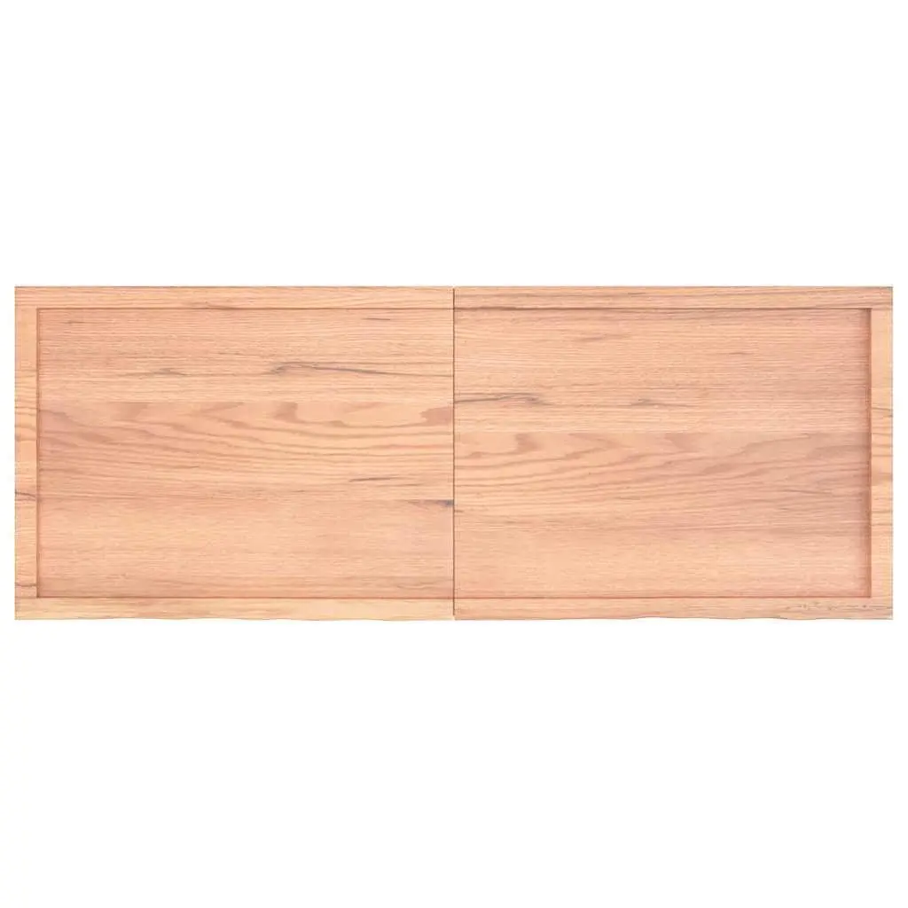 Wall Shelf Handmade Light Brown 160x60cm Solid Oak Wood Rustic Folding Storage