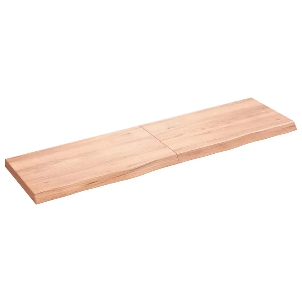 Wall Shelf Solid Oak Wood Folding Storage Rustic Handmade Live Edge 180cm
