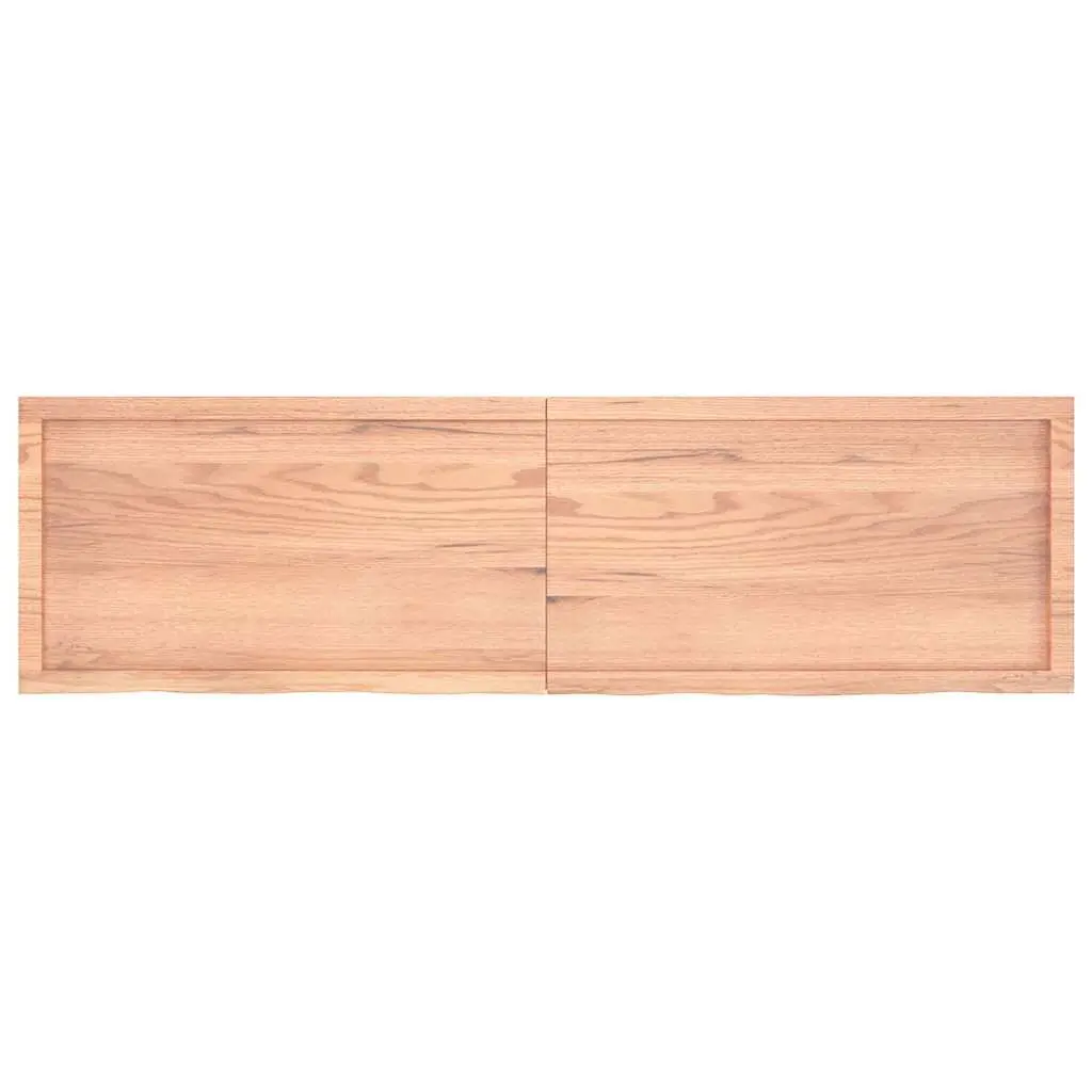 Wall Shelf Solid Oak Wood Folding Storage Rustic Handmade Live Edge 180cm