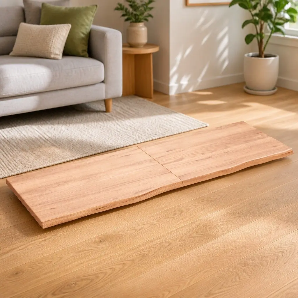 Wall Shelf Rustic Solid Oak Wood Folding 180x60cm