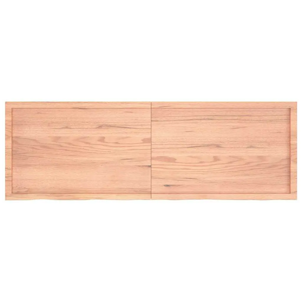 Wall Shelf Rustic Solid Oak Wood Folding 180x60cm