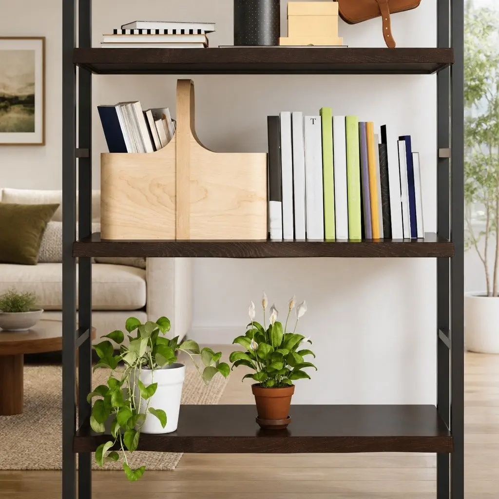 Wall Shelf Rustic Dark Brown Solid Oak Wood 80 x 40 x 2-4 cm