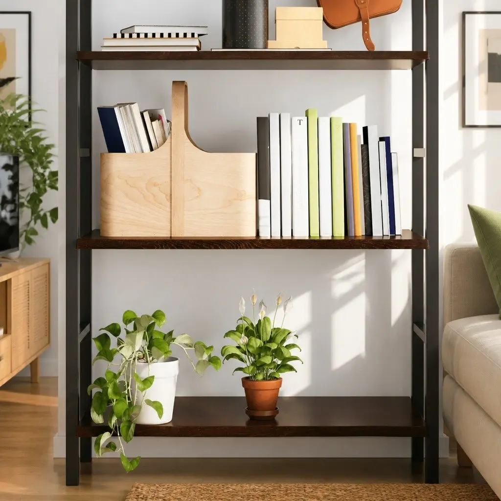 Wall Shelf Rustic Solid Oak Wood Dark Brown 80x60x2 cm
