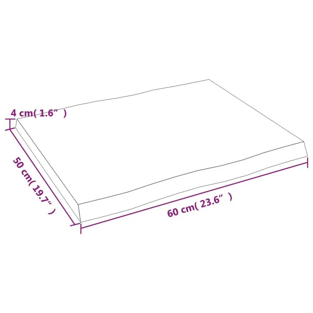 Solid Oak Wood Tabletop