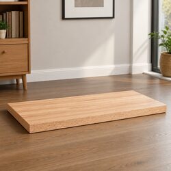 Friendly Light Brown Solid Oak Wood Table Top 80x40cm