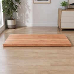 Friendly Solid Oak Wood Table Top 80x50x2 cm Live Edge