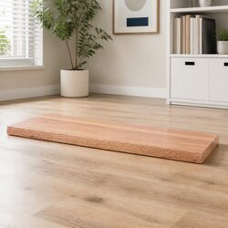 Handcrafted Live Edge Brown Oak Tabletop 100x60cm