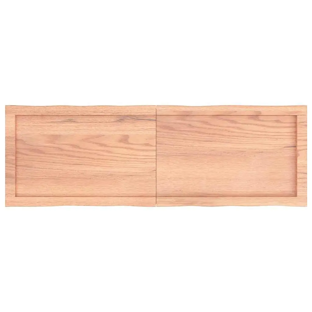 Wooden Table Top Live Edge Solid Oak Brown Treated Folding Replacement Desk