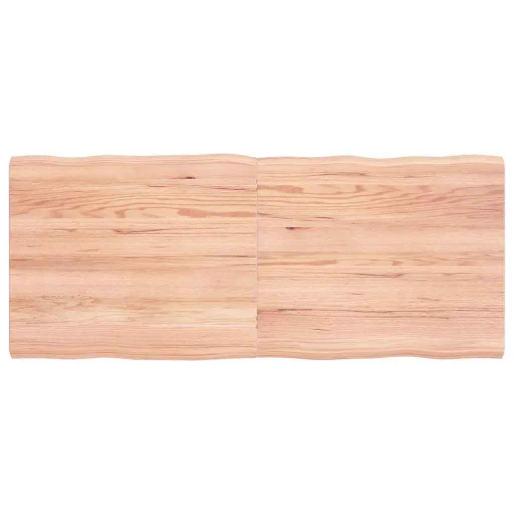 Solid Oak Wood Table Top Live Edge Folding 120x50cm