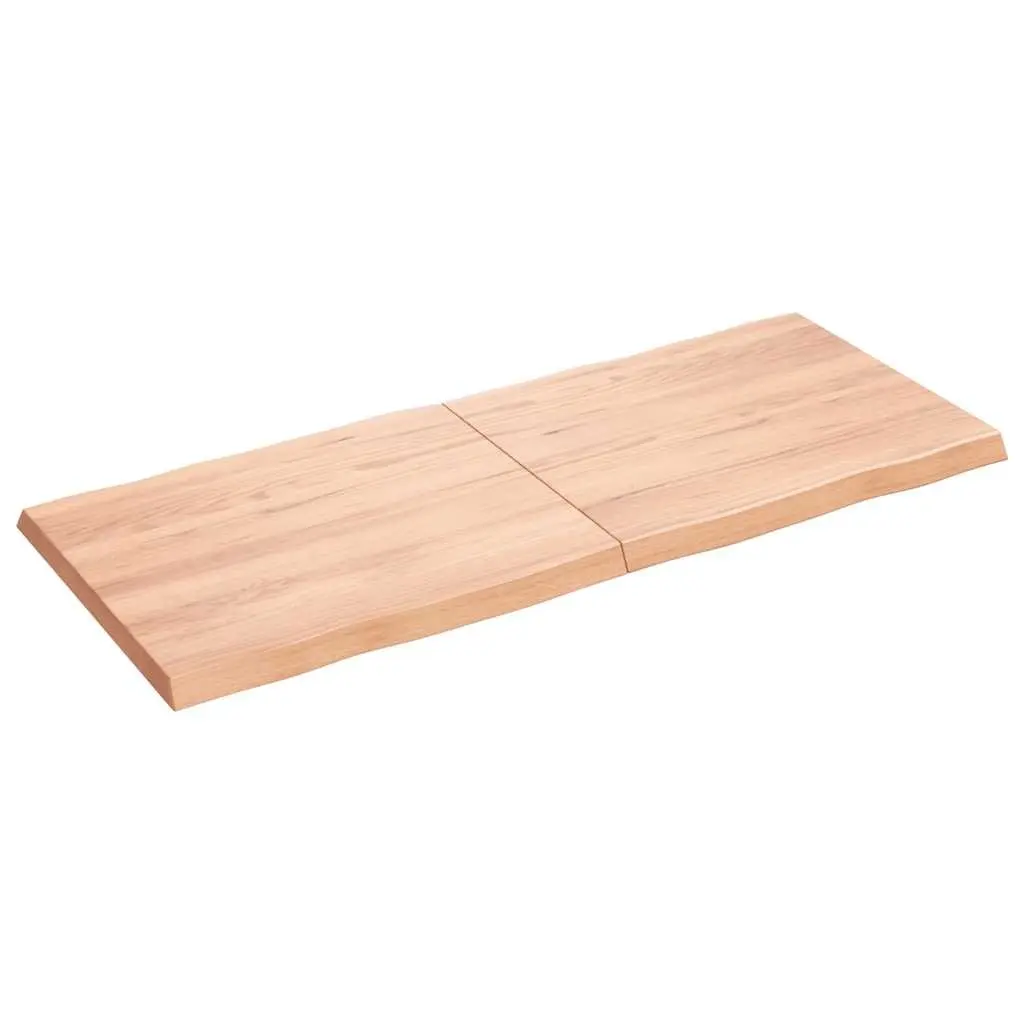 Solid Oak Wood Table Top Live Edge Folding 120x50cm