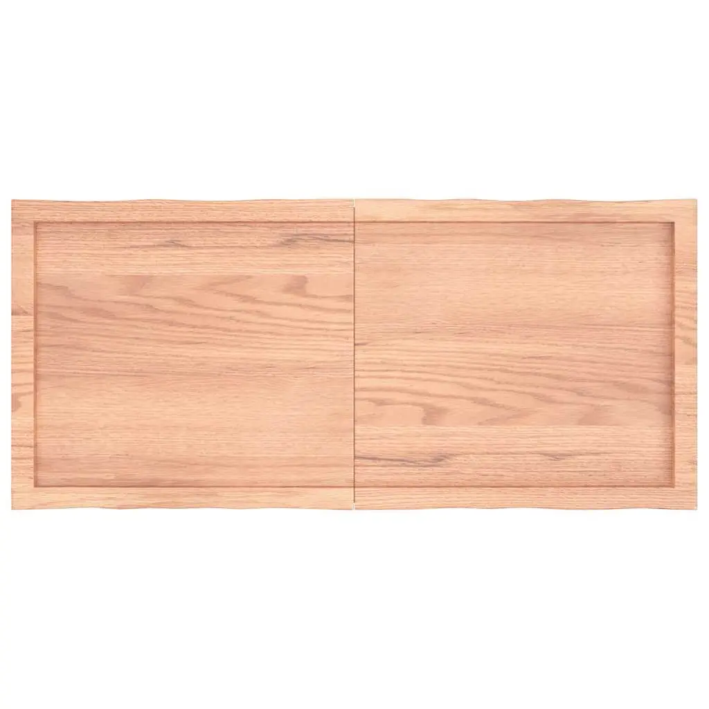 Solid Oak Wood Table Top Live Edge Folding 120x50cm