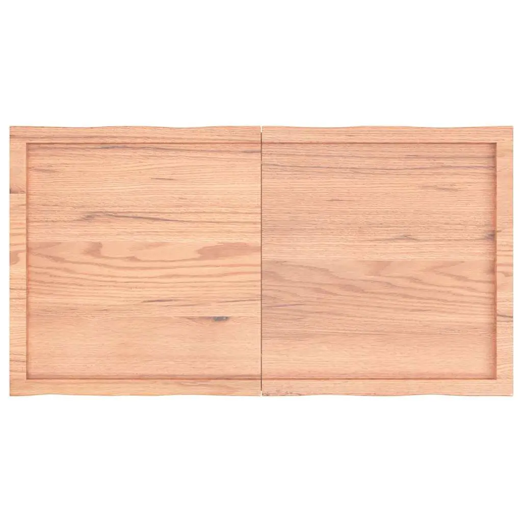 Wooden Table Top Live Edge Foldable Solid Oak 120x60cm