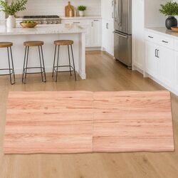 Wooden Table Top Brown Live Edge Solid Oak Folding Replacement Board 140x50cm
