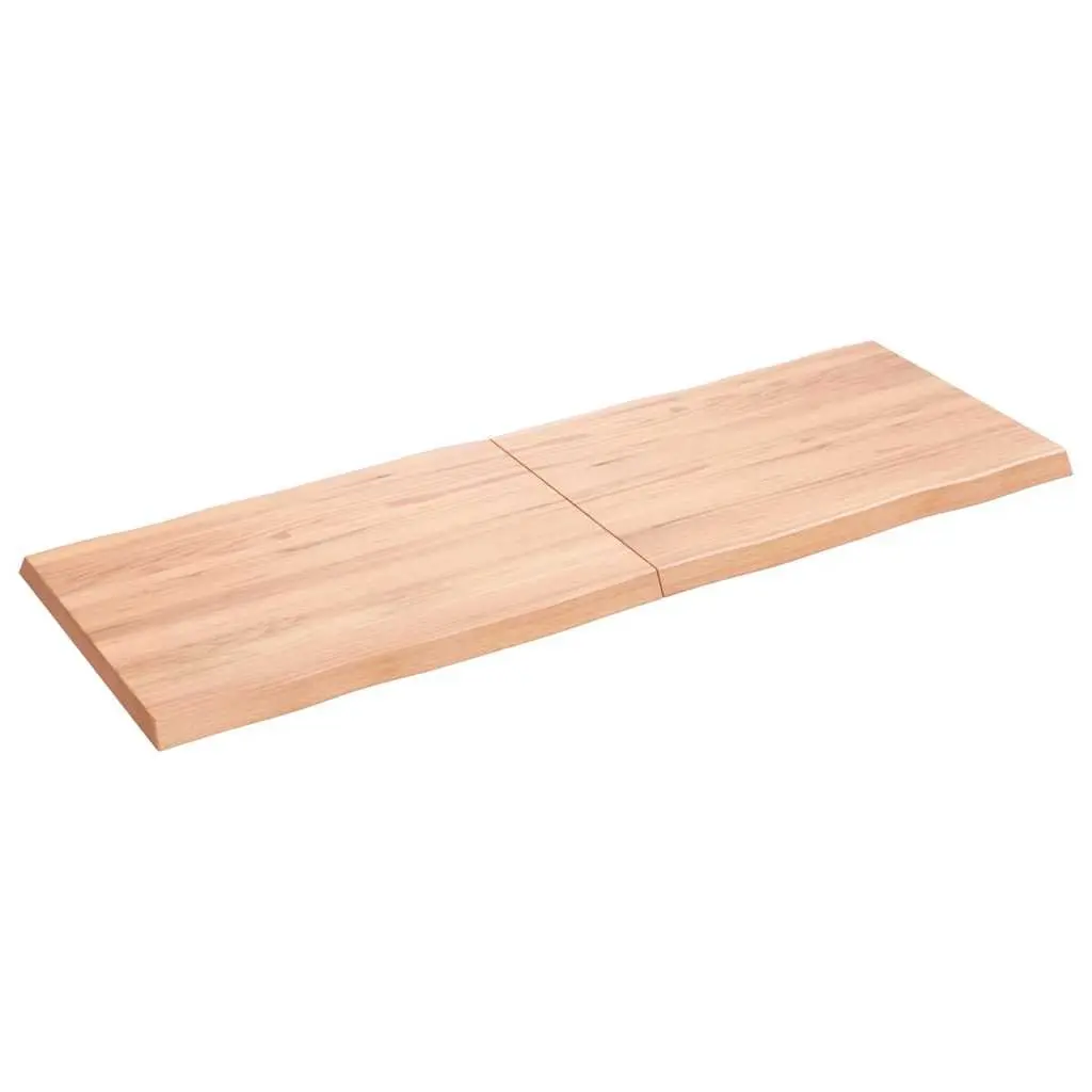 Wooden Table Top Live Edge Solid Oak Folding 140x50cm