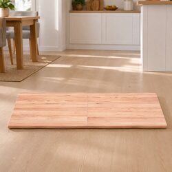 Folding Wooden Table Top Solid Oak Light Brown 140x50cm