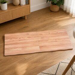 Your New Light Brown Solid Oak Table Top 140x60cm Awaits