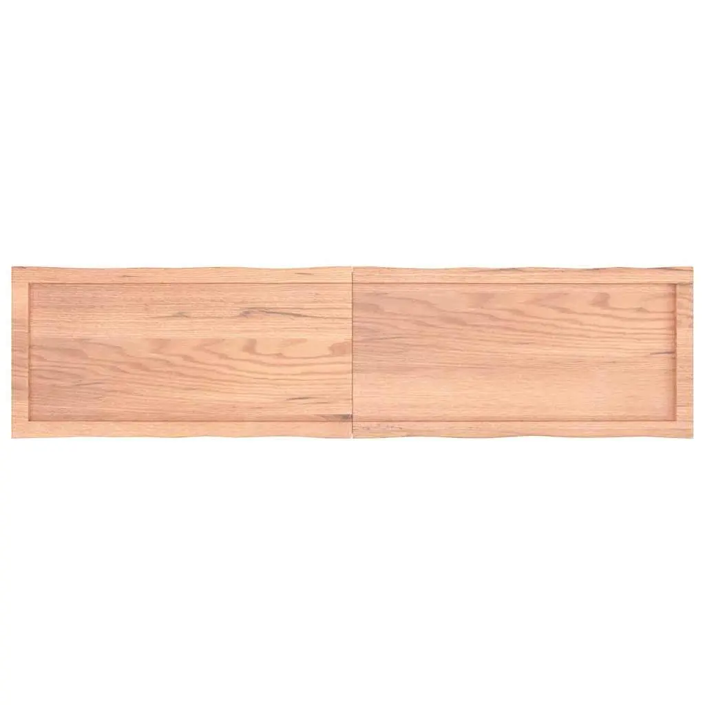 Wooden Table Top Light Brown 160x40cm Solid Oak Live Edge Foldable Replacement
