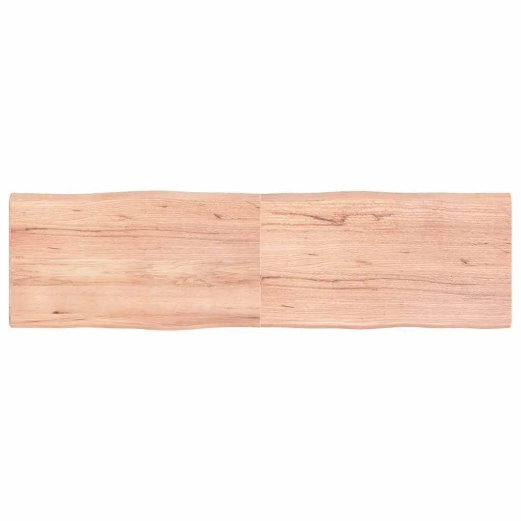 Wooden Table Top Live Edge Foldable 180x50cm Solid Oak Brown