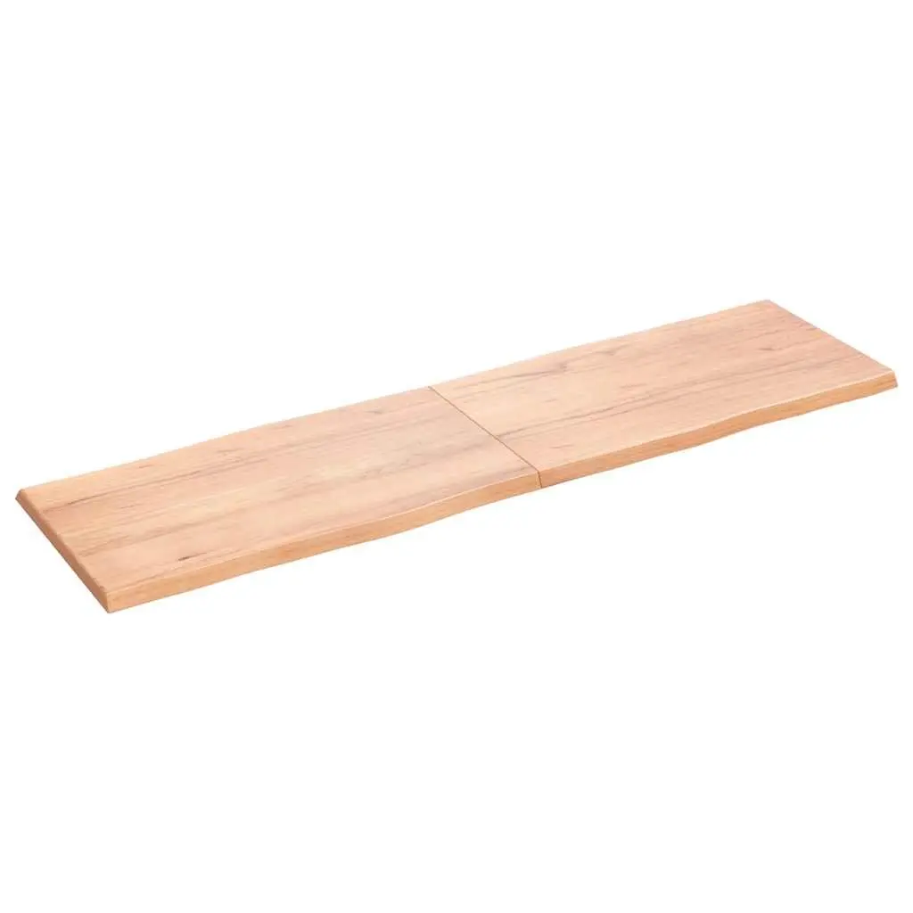 Wooden Table Top Live Edge Foldable 180x50cm Solid Oak Brown
