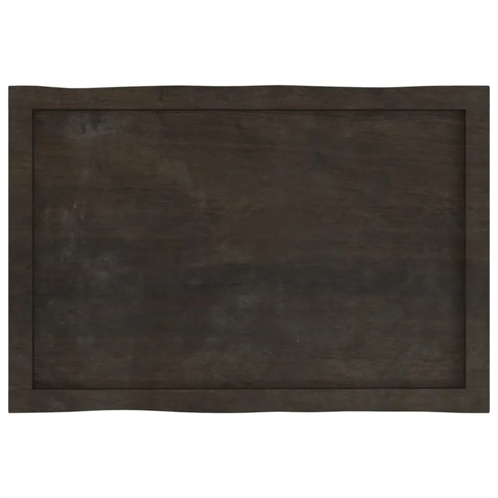Dark Brown Oak Table Top 80x50cm